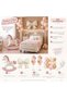Baby Girl Pink Beige Gold Hospital Room Decoration Set Horse Bow Foil Balloon 30 Balloons and 7 Stands - 2