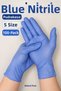 Blue Nitrile Powder-Free Gloves Size S 100 Pieces