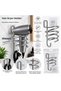 Hair Dryer Holder Chrome Metal Adhesive Hanger - 2