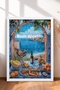 6 Piece Arched Terrace and Courtyard Framed Painting Set Italy Posters Wall Decor Sixit47 - 3