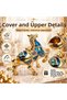 Luxury Alloy Metal Decorative Ashtray with Horse Figure Lid and Jewelry Storage Box Metal Trinket Box 25 X 20 cm - 5