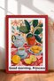 6 Piece Coffee and Cookie Break Framed Painting Set Italy Posters Wall Decor Sixit38 - 4