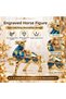 Luxury Alloy Metal Decorative Ashtray with Horse Figure Lid and Jewelry Storage Box Metal Trinket Box 25 X 20 cm - 7