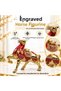Luxury Alloy Metal Decorative Ashtray with Horse Figure Lid and Jewelry Storage Box Metal Trinket Box 25 X 20 cm - 7