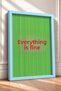Tutto Bene Written Striped Typography Framed Painting Italy Poster Living Room Kitchen Wall Decor Itn032 - 2