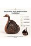 Luxury Alloy Metal Swan Figured Lid Decorative Ashtray Jewelry Storage Box Metal Trinket 15 X 13 Cm. - 8