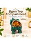 Luxury Alloy Metal Elephant Figured Decorative Ashtray with Lid and Jewelry Storage Box Metal Trinket Box 18 X 12 cm - 6