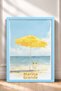 Positano Marina Grande Beach Umbrella Framed Painting Italy Poster Wall Decor Itn052 - 3
