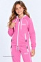 Girl's New Atheletic Raglan Sleeve Hooded Straight-Leg Diver Fabric Tracksuit Set Esf7039 - 2