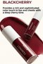 Blush Lipstick Eyeshadow Lip & Cheek Tint Burgundy – 3-in-1 Shimmering High Pigment Moisturizer - 3