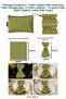 Khaki 12-Piece Fabric Napkin Set 45X45Cm |   25 Pieces with Pearl Ring and Bag |   Guest House and Dowry Tableware Presentation Napkin - 6