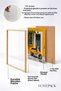 Yellow Facade in Front of Classic Scooter Framed Painting Italy Poster Living Room Kitchen Wall Decor Itn081 - 4
