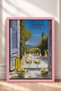 In Vino Veritas Wine and Countryside Scenery Framed Painting Italy Poster Wall Decor Itn080 - 3