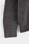 Anthracite Regular Cut Double Zipper High Neck Thick Knitwear Cardigan Tmnaw27Hi00008 - 7