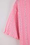 Pink 100% Cotton Floral Pointel/Ribbed Knitted Nightgown Thmaw27Gc00042 - 7