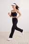 Siyah Soft Fırçalı Kumaş Pedli Örme Spor Üst/Bluz THMAW27BZ00005 - 3