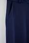 Navy Blue Plain Degaje Collar Sleeveless Woven Satin Party Bottom - Top Set Tpraw26Au00005 - 3