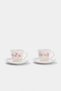 2-Piece Romantic Floral Design Porcelain Coffee Cup Set Tphss26Kfc00018