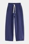 Navy Blue Wide Cut Soft Tuşe Medium Thick Sweatpants Tmnaw27Ea00015
