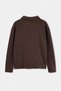 Brown Regular Cut Waffle Textured Polo Collar Zippered Thin Cardigan/Sweatshirt Tmnaw27Sw00015 - 8