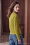 Oil Green Crew Neck Regular Fit Buttoned Flexible Knitted Blouse Twoaw27Bz00376 - 2