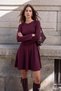 Plum Skater/Waist Cut-Out Short / Mini Interlock Knitted Dress Twoaw27El00129 - 2