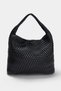 Black Knitted Women's Maxi Shoulder Bag Takaw27Oc00059 - 2
