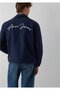 Jeans Embroidered Navy Blue Jacket Loose Fit / Relaxed Fit 0110875-82318 - 2