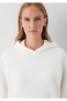 Hooded Ecru Sweatshirt 167299-80194 - 6