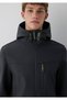 Water Repellent Hooded Black Jacket Regular Fit / Normal Cut 0110848-71379 - 6