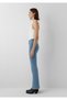 M101437-A7437 Blisslt Brushed Premium Blue High Waist Denim Jean Women's Jeans - 4