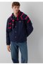 Jeans Embroidered Navy Blue Jacket Loose Fit / Relaxed Fit 0110875-82318