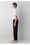 Tencel ™ ) Lyocell Navy Blue Jogger Pants 0010622-70489 - 4