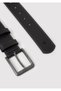 Black Faux Leather Belt 0912415-15903 - 3