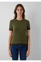 Double Layer Look Khaki T-Shirt Slim Fit / Narrow Cut 1614185-71543 - 2