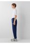 Printed Navy Blue Sweatpants 0010640-70497 - 4