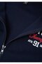 Hooded Navy Blue Sweatshirt 6S10183-84371 - 4