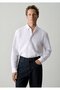 Linen Blend White Shirt Regular Fit / Normal Cut 0212077-620