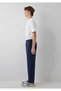 Navy Blue Spandex Jogger Pants 0010597-80872 - 3