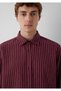 Striped Burgundy Shirt Loose Fit / Relaxed Fit 0211969-A7374 - 6