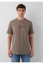 Logo Printed Brown T-Shirt Regular Fit / Normal Cut 0612936-70376 - 3