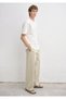 Wide Leg Beige Trousers 0010635-70322 - 2