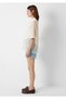 Transparent Beige Shirt with Hole Detail Loose Fit / Relaxed Fit 1614246-70072 - 4