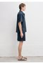 Embroidery Detailed Navy Blue Shirt Loose Fit / Relaxed Fit 0212139-70489 - 5