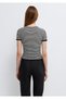 Striped Black T-Shirt Standard 1614359-85454 - 6