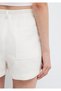 Linen Blend Ecru Shorts 1410258-70057 - 8