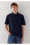 Navy Blue Polo T-Shirt with Pockets Regular Fit / Normal Cut 0613465-70497