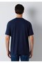Lightweight and Flexible Navy Blue Travel T-Shirt Regular Fit / Normal Cut 0613224-80022 - 5