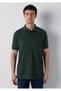 Black Green Polo T-Shirt Regular Fit / Normal Cut 0613534-71602 - 5