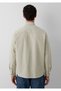 Linen Blend Beige Shirt Regular Fit / Normal Cut 0212088-70146 - 5